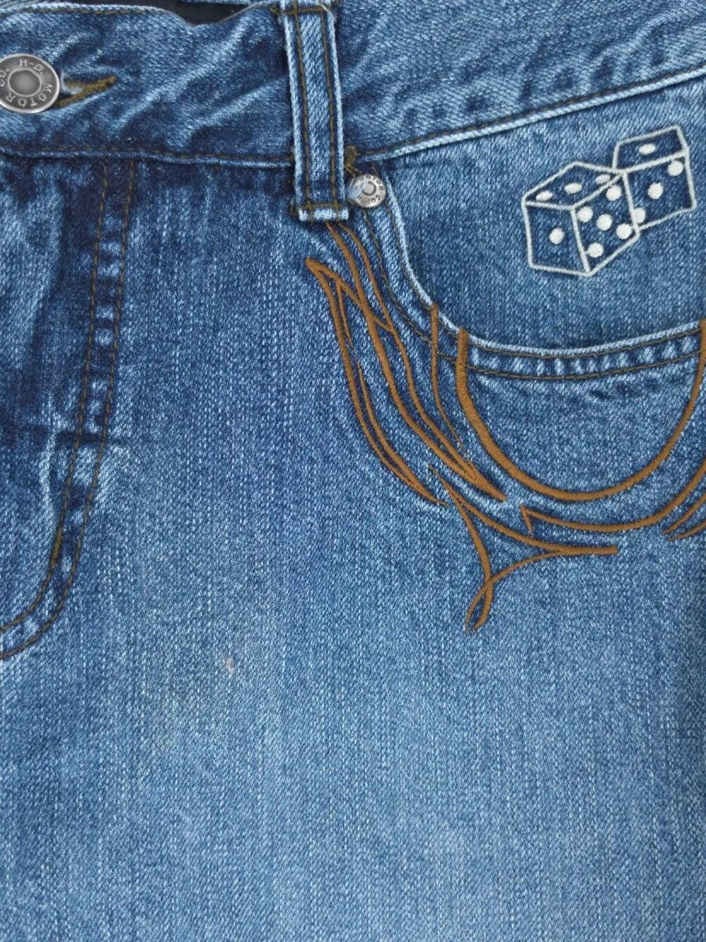 Harley-Davidson Women Jean 100% Cotton Mid Rise Color Blue Size 10(30x30)